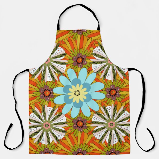 Wedding invitation. Abstract floral background. Ab Apron (Front)