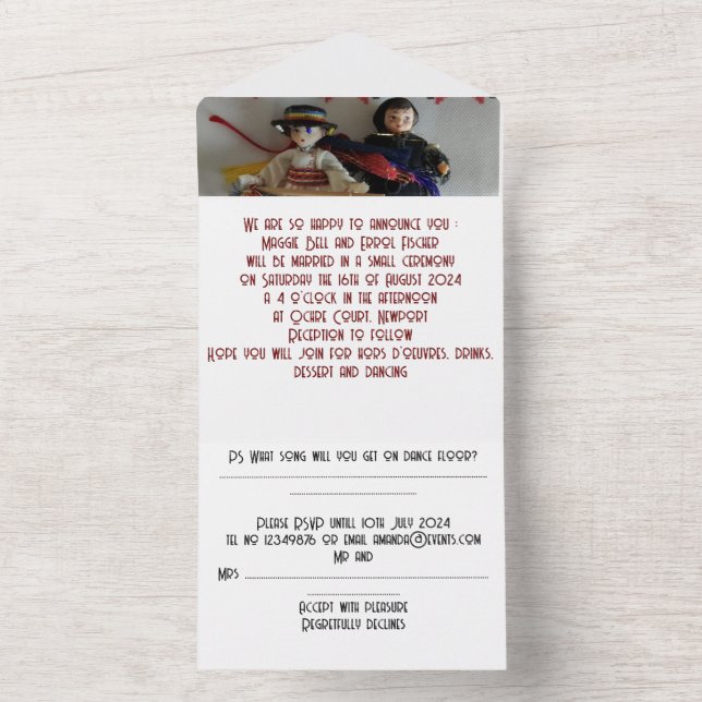 wedding invitation all in one (Inside)