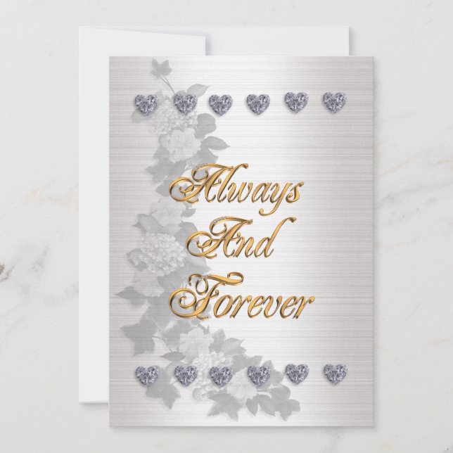 Wedding invitation Always and Forever (Front)