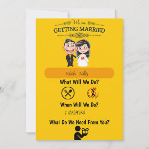 wedding invitation Amusing and informative 