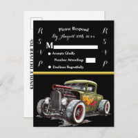 Wedding Invitation and Hot Rod