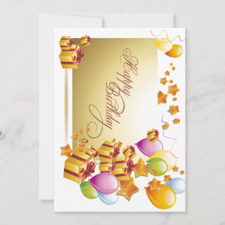 Wedding invitation anniversary birthday card