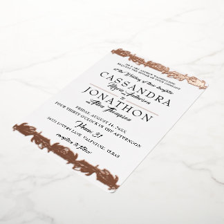 Wedding Invitation: Art Nouveau & Poem 11