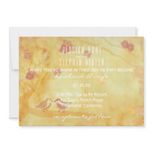 Wedding Invitation Asian Influence Love Birds