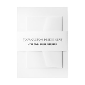 Wedding Invitation Belly Band Printing