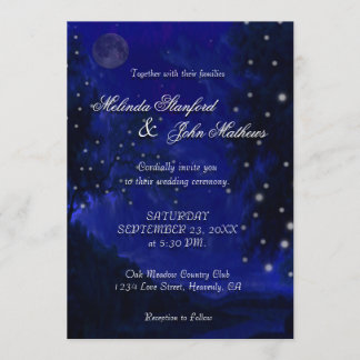Wedding Invitation | Blue Romantic Night
