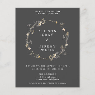 Wedding Invitation Budget Flyer