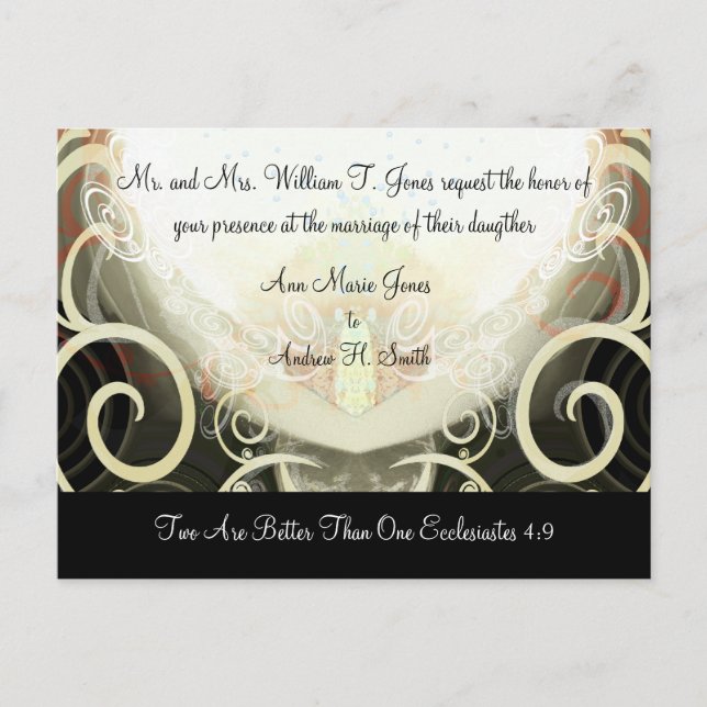 Wedding Invitation Cala Lily (Front)