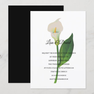 Wedding Invitation-Cala Lily Invitation