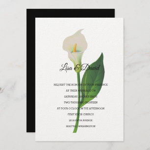 Wedding Invitation-Cala Lily Invitation