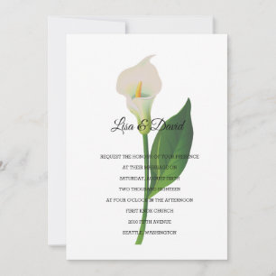 Wedding Invitation-Cala Lily Invitation
