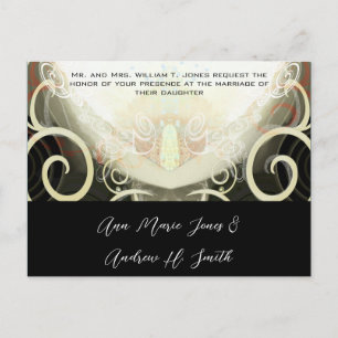 Wedding Invitation Cala Lily Postcard