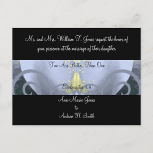 Wedding Invitation Calla Lily Postcard