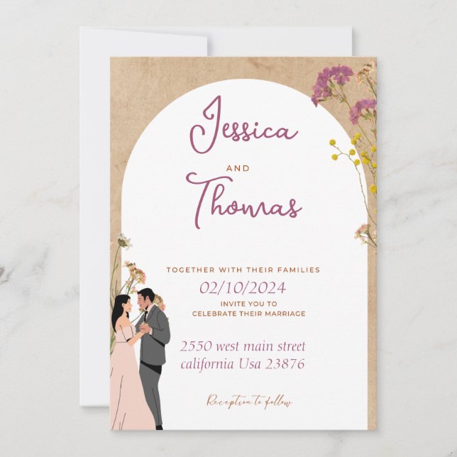 Wedding Invitation Card (Front)