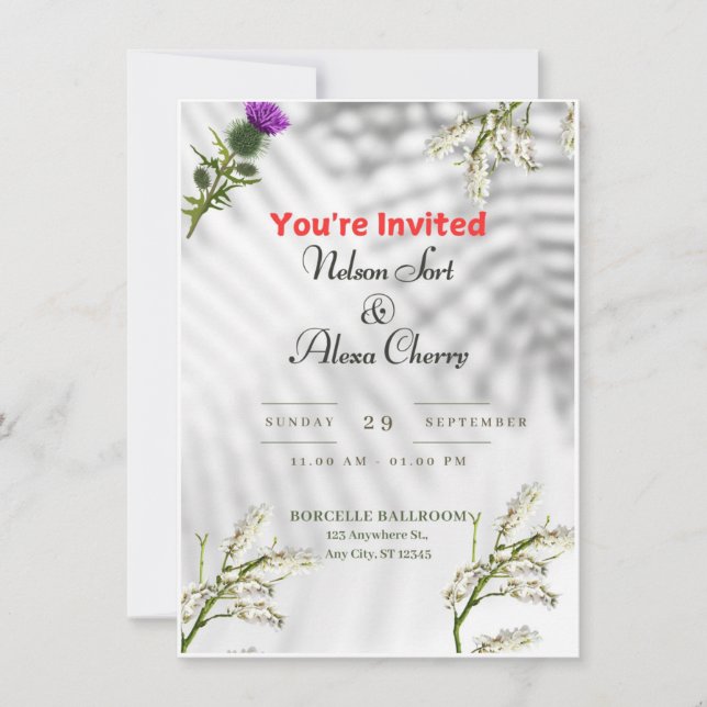 Wedding  invitation Card (Front)