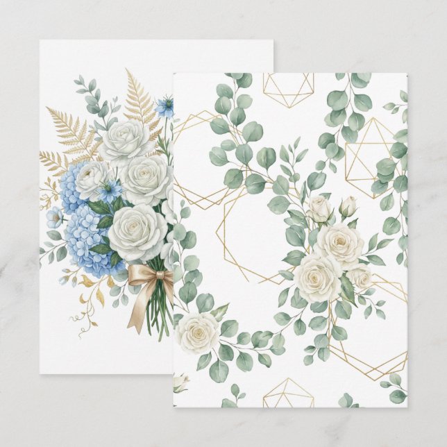 Wedding invitation card  (Front/Back)