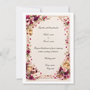Wedding invitation card