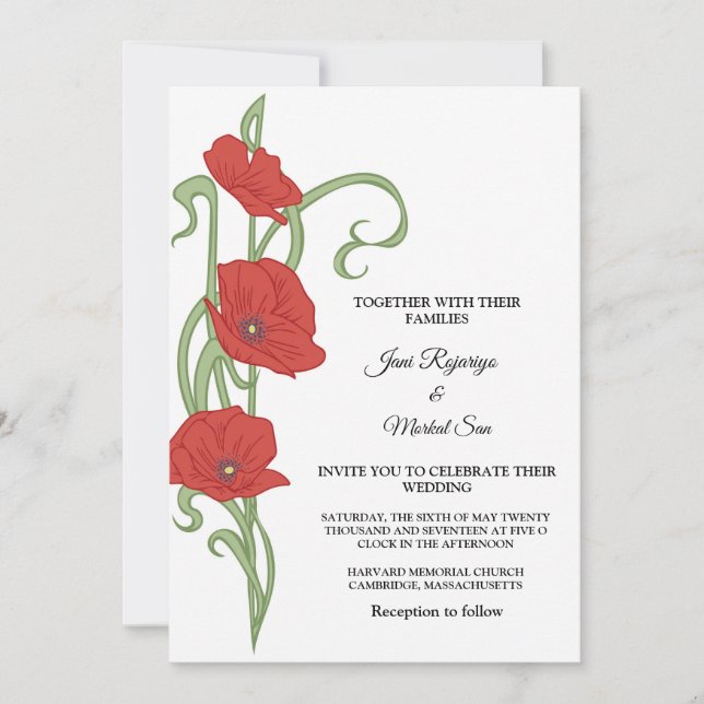 Wedding Invitation Card (Front)