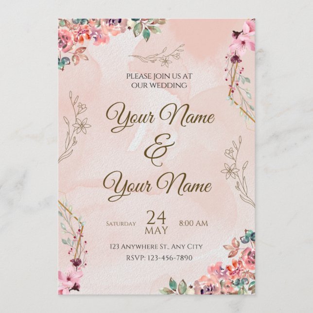 Wedding Invitation Card (Front)