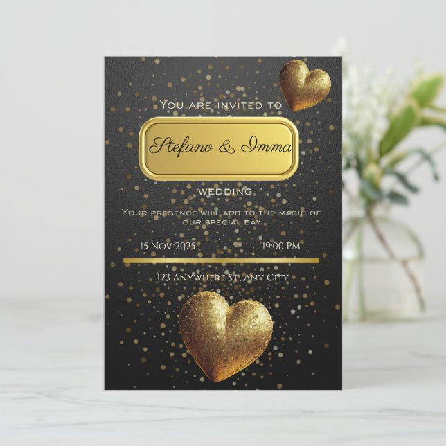 wedding invitation card  (Standing Front)