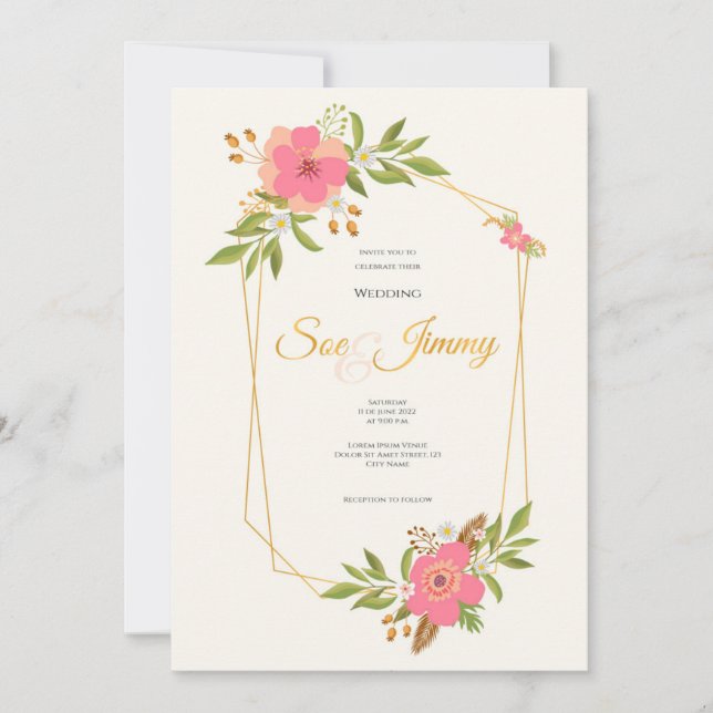 Wedding invitation card (Front)