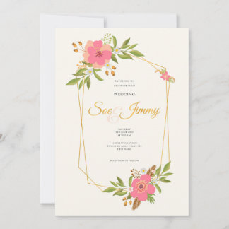 Wedding invitation card