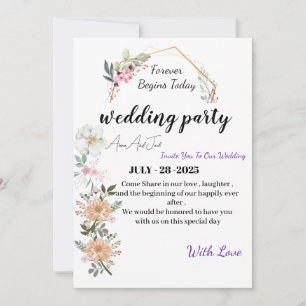 wedding invitation ,  card marriage invitation  