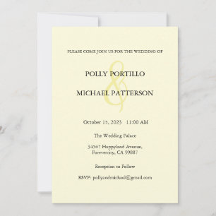 Wedding Invitation, Classic Wedding Invitation
