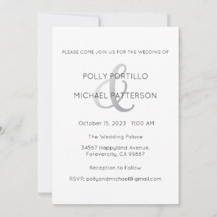Wedding Invitation, Classic Wedding Invitation