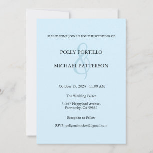 Wedding Invitation, Classic Wedding Invitation