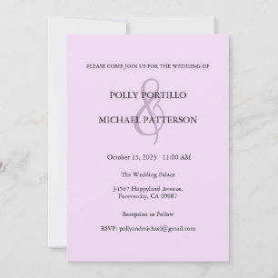 Wedding Invitation, Classic Wedding Invitation
