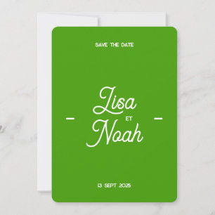 Wedding invitation Colorus - Lemon green
