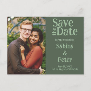 Wedding Invitation Custom Photo SAVE the DATE Card