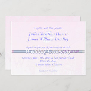 Wedding Invitation Damask Silk