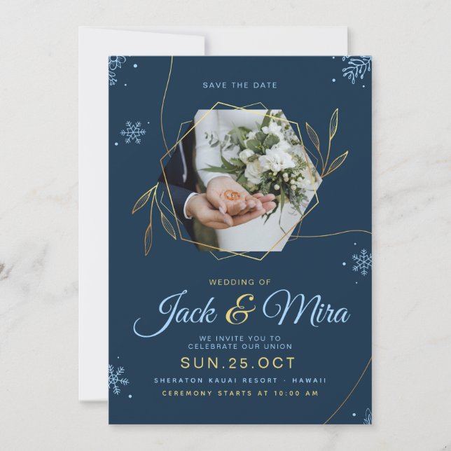 wedding invitation elegant (Front)