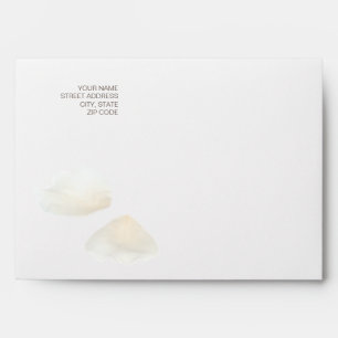 Wedding Invitation Envelope, Format 1: Ivory Rose Envelopes