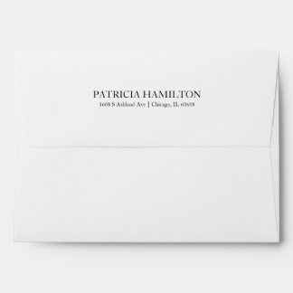 Wedding Invitation Envelope With Return Address