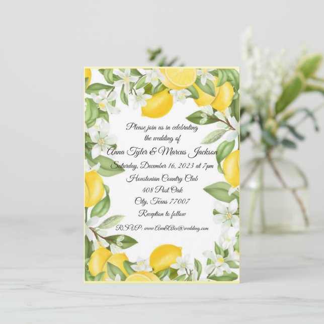 Wedding invitation Flat Card (Standing Front)