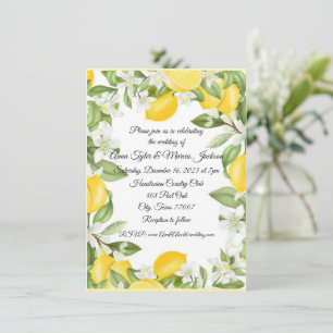 Wedding invitation Flat Card