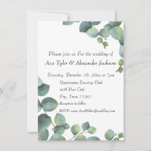 Wedding invitation Flat Card