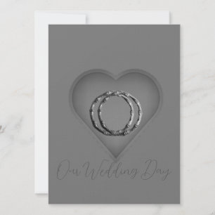 WEDDING INVITATION Flat Card ART&DESIGN STYLE 
