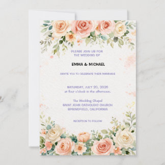 Wedding Invitation Floral