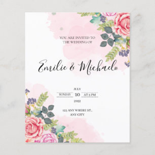 Wedding Invitation Floral 