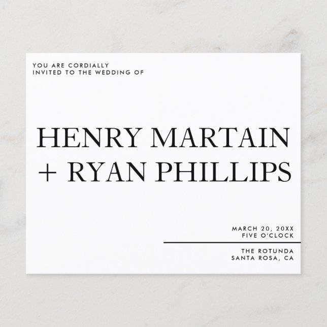 Wedding Invitation Flyer (Front)