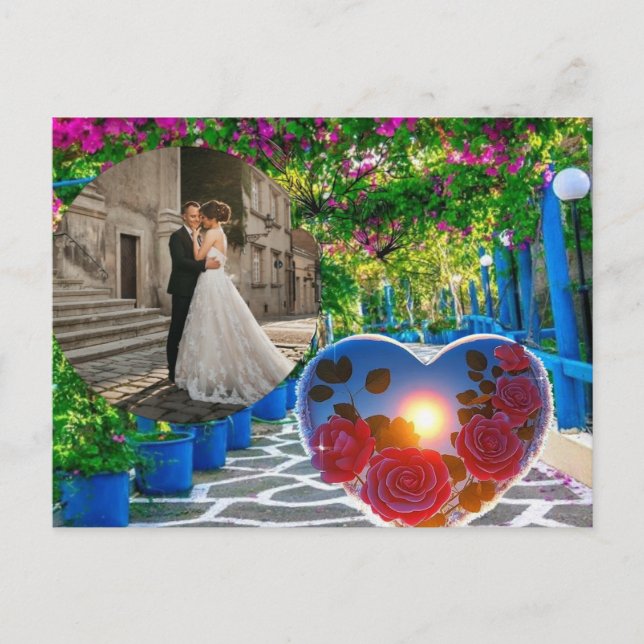  Wedding invitation for good night. Postcard (Front)