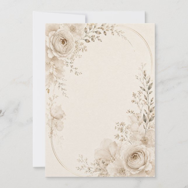 Wedding Invitation for Modern European Events (Front)