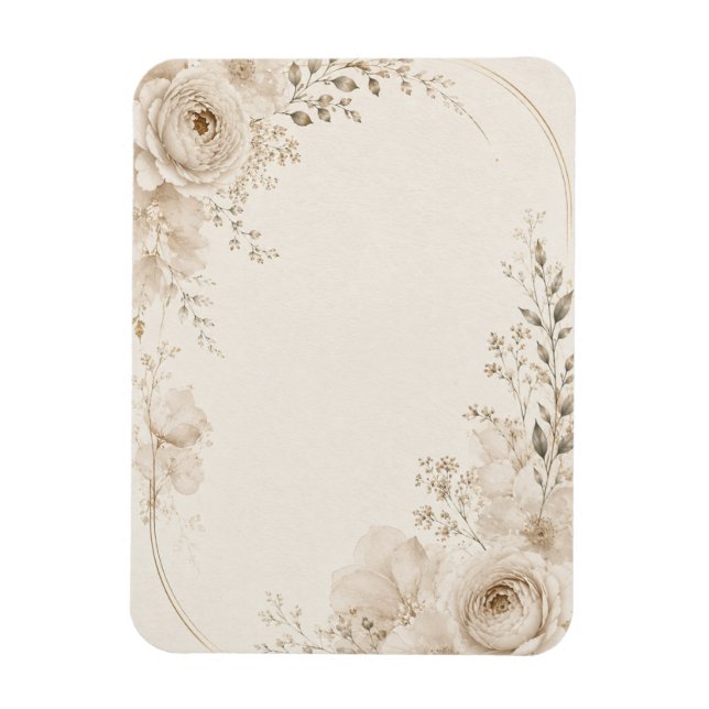 Wedding Invitation for Modern European Events Magnet (Vertical)