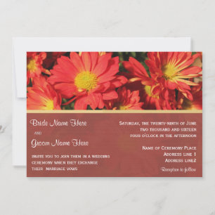 Wedding invitation from bride and groom.