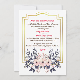 Wedding Invitation From Parents of the Bride