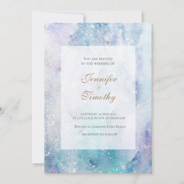 Wedding Invitation galaxy  (Front)